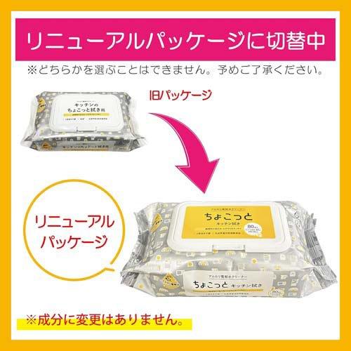服部製紙 アルカリ電解水クリーナー ちょこっと拭き キッチン用 NTA-2