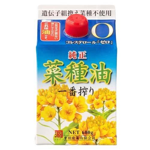 平田 純正菜種油 一番搾り 紙パック ( 600g )/ 平田産業 非遺伝子
