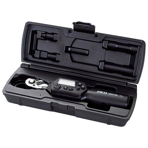 SK11 デジタルトルクレンチ 9.5mm(3／8インチ)3〜60N・m ケース付 SDW3