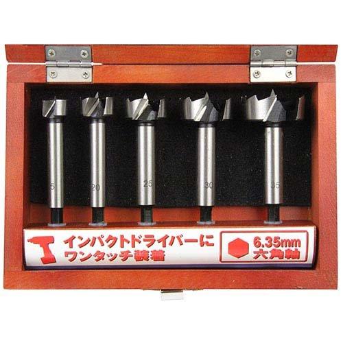藤原産業 E-Value 木工用ボアビットセット ( 5本組 )/ : 爽快 藤原産業 E-Value 木工用ボアビットセット ( 5本組 )/ : 爽快