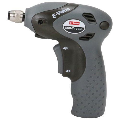 E-Value 充電ドリルドライバー7.4V USBType-C充電 EDD-74V-BG ( 1台