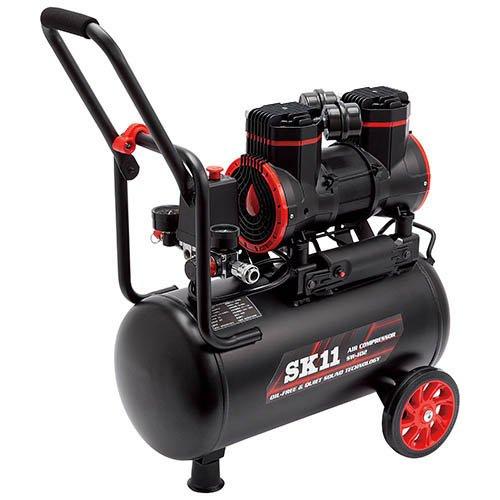 藤原産業 SK11 静音 オイルレス エアコンプレッサー 100V 22L SW 藤原産業 SK11 静音 オイルレス エアコンプレッサー 100V 22L SW