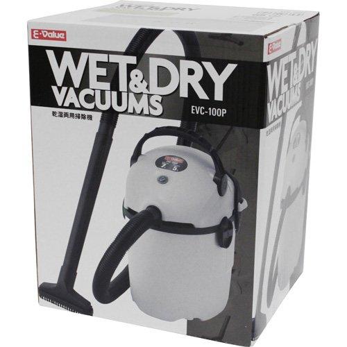 E-Value 乾湿両用掃除機・ブロワー機能付 樹脂製タンク 10L EVC-100P