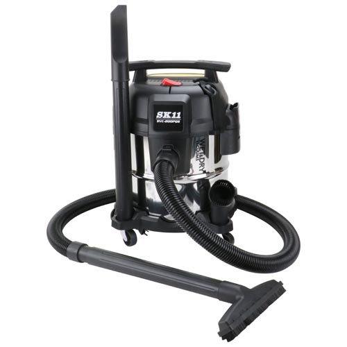 SK11 乾湿両用掃除機 ステンレスタンク 静音 SVC-200PQS ( 1台