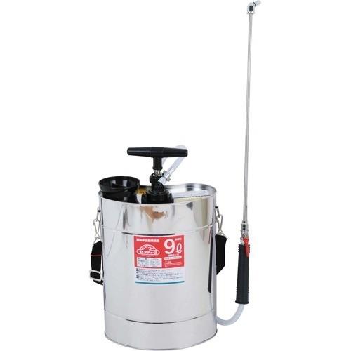 セフティー3 肩掛け半自動噴霧器 9L 樹脂ポンプ ステンレスタンク