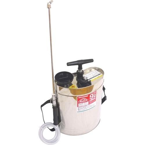 セフティー3 肩掛け半自動噴霧器 9L 樹脂ポンプ ステンレスタンク