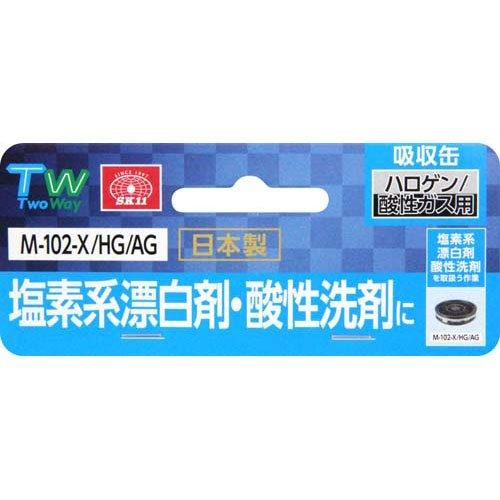 SK11 TW 直結式小型防毒マスク用吸収缶 ハロゲン 酸性ガス用 M-102-X