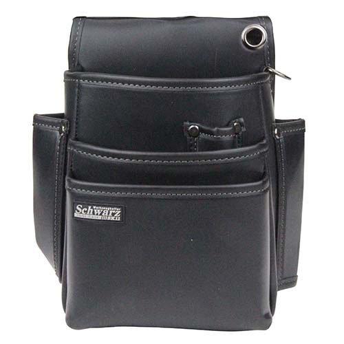 藤原産業 SK11 Schwarz 腰袋 3段 L SWZ-12 ブラック(黒) ( 1個 藤原産業 SK11 Schwarz 腰袋 3段 L SWZ-12 ブラック(黒) ( 1個