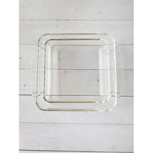 ハリオ 耐熱ガラス製スクエア皿2000 HKOZ-200-BK ( 1個 )/ ハリオ