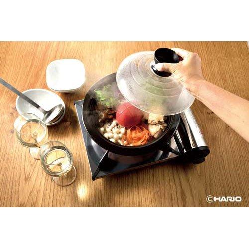 フタがガラスの土鍋 9号 GDN-255-B-W ( 1個 )/ ハリオ(HARIO) : 爽快