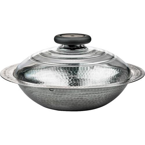 ハリオ フタがガラスのIH対応ステンレス鍋23雪平 MIS-23 ( 1個