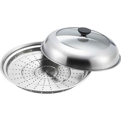 ヨシカワ フライパン用蒸し器 28〜30cm用 YJ3278 ( 1個 ) : 爽快