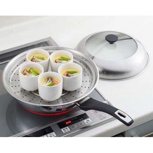 ヨシカワ フライパン用蒸し器 28〜30cm用 YJ3278 ( 1個 ) : 爽快