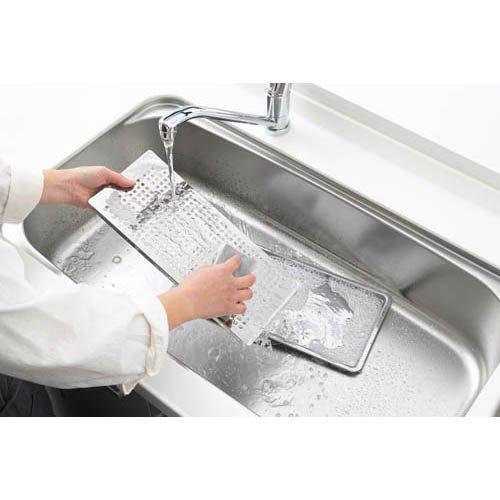 ヨシカワ サッ！ と置くだけ水切りトレー 幅18cm 奥行38cm 日本製