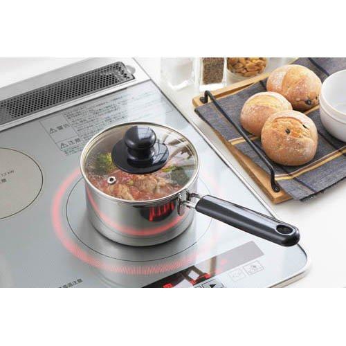 ヨシカワ IH対応 クック・ルック ベーシック 片手鍋 14cm SJ3769 ( 1個