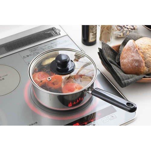 ヨシカワ IH対応 クック・ルック ベーシック 片手鍋 18cm SJ3771 ( 1個