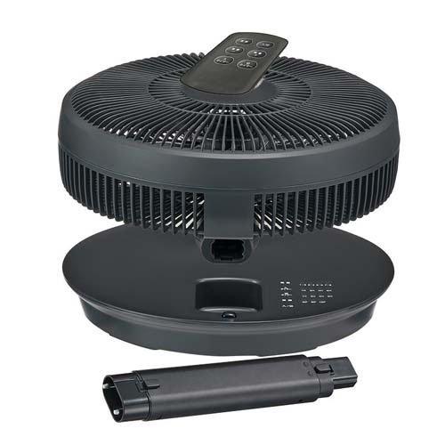 コンパクトに収納できるDCリビング扇風機 グレー YT-D3493HFR ( 1台