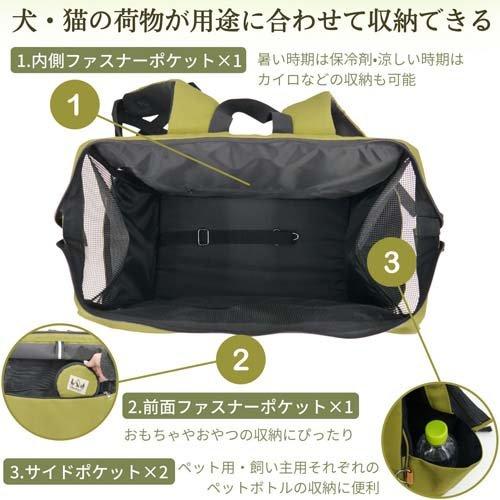 HappyDays ペット用サステナブルリュックキャリー ブラック ( 1個
