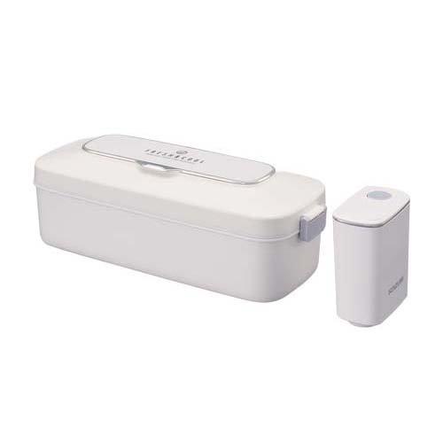 コイズミ 真空ランチボックス ホワイト KVL-0800／W ( 1個 ) : 爽快