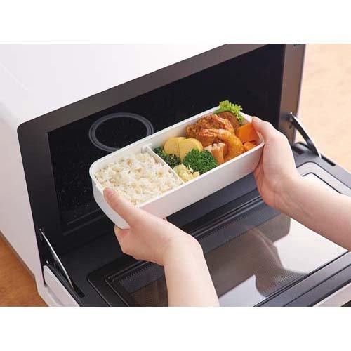 コイズミ 真空ランチボックス ホワイト KVL-0800／W ( 1個 ) : 爽快