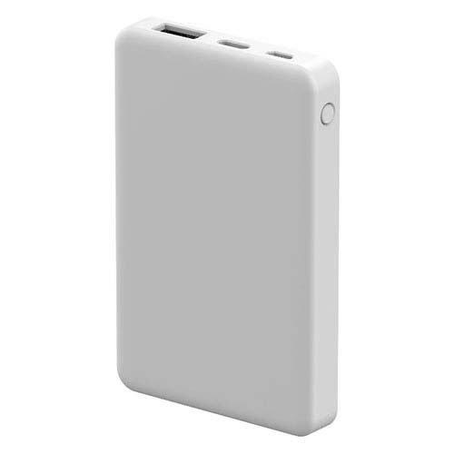 HIDISC CCC認証品 モバイルバッテリー 5000mAh ホワイト HD4