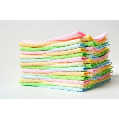 雑巾　小さい雑巾　　おさかな　と　くるま　D 子供用２枚セット マイクロファイバー カラフル 雑巾 ( 25枚入 )/ オカザキ : 爽快