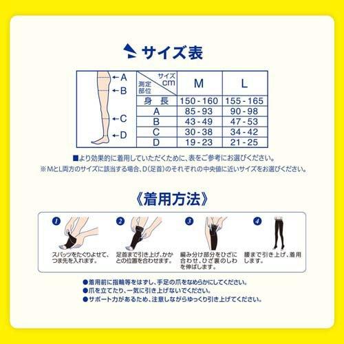 メディキュット リンパケア 弾性 着圧 スパッツ むくみケア Lサイズ