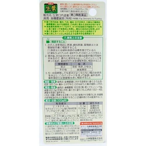 第3類医薬品 小林製薬 生葉 口内塗薬 20g 生葉 4987072074244