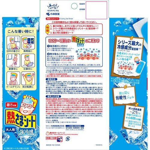 熱さまシート 強冷感 大人用 COOLタイプ ( 12枚 ) : 爽快ドラッグ