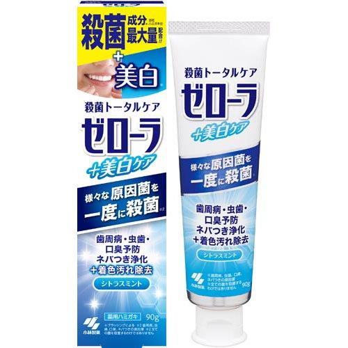 新品未開封 ゼローラ 歯磨き粉 90g ゼローラ + 美白ケア 殺菌トータルケア 薬用 ( 90g ) : 爽快ドラッグ