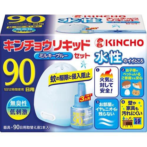 水性キンチョウリキッド コード式 蚊取り器 90日 セット 無臭性 水性キンチョウリキッド コード式 蚊取り器 90日 セット 無臭性