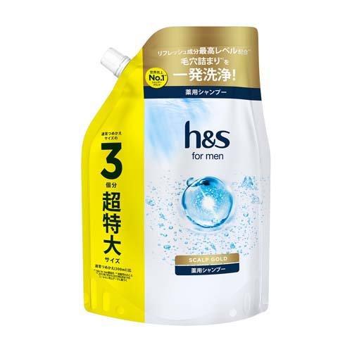 h&s for men スカルプゴールド 薬用シャンプー 詰め替え 超特大 h&s for men スカルプゴールド 薬用シャンプー 詰め替え 超特大