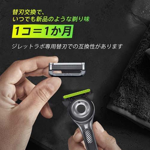 八兵衛　グリーンレザー　ホルダーセット　NEW ジレット　レザー　剃刀 ジレット Gillette Labs 角質除去バー搭載 壁掛け用ハンガー付 本体+替