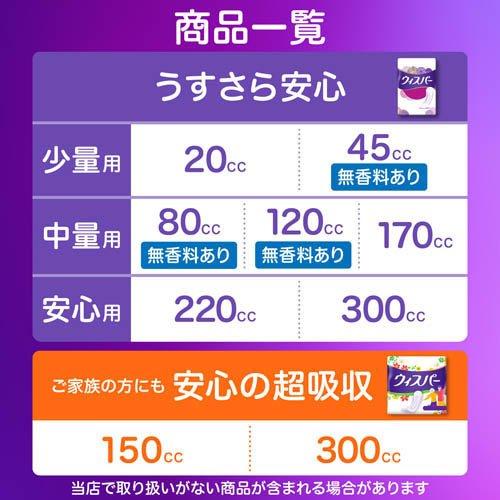 ウィスパー うすさら安心 80cc 無香料 吸水ケア 吸水パッド ( 20 ウィスパー うすさら安心 80cc 無香料 吸水ケア 吸水パッド ( 20