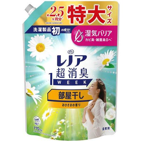 レノア 超消臭1WEEK 柔軟剤 部屋干し おひさまの香り 詰め替え 特大