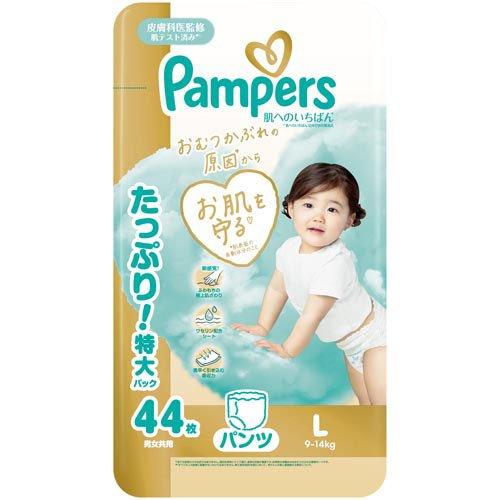 パンパース肌へのいちばんMパンツ　156枚新品未開封 パンパース 肌へのいちばん パンツ Lサイズ 9-14kg ( 44枚 )/ : 爽快