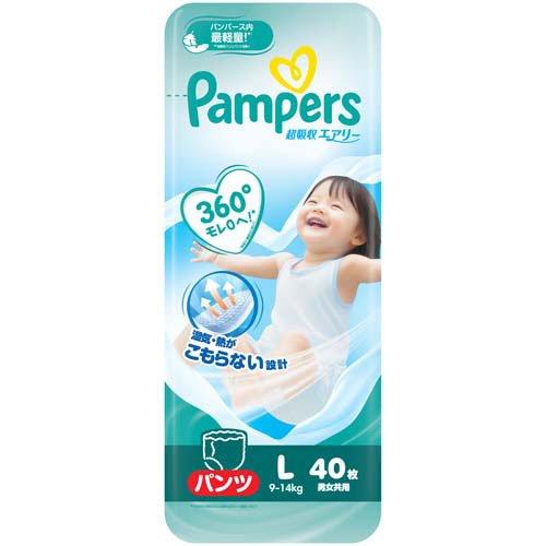 パンパース オムツ 超吸収エアリー パンツ Lサイズ ( 40枚入 )/ : 爽快