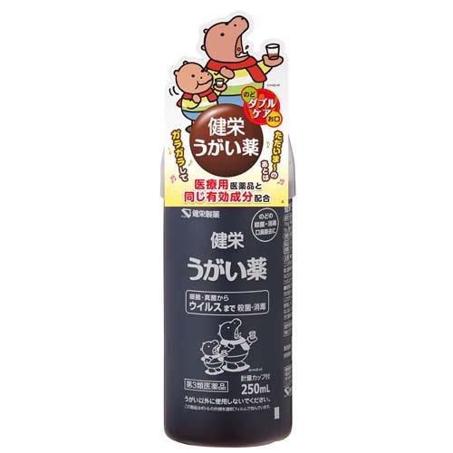第3類医薬品)健栄うがい薬 ( 250ml ) のど 殺菌 消毒 口臭除去 : 爽快