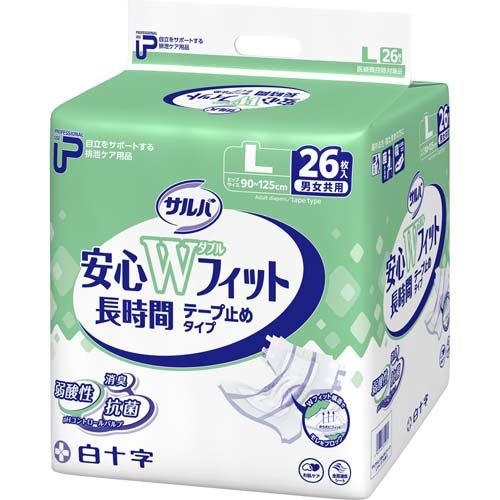 サルバ 業務用 テープ止め 安心Wフィット L 4回吸収 ( 26枚入 )/ PU