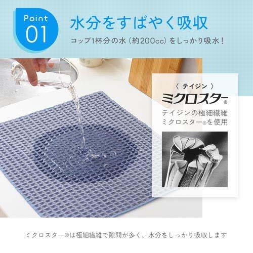 アイメディア 極細糸ミクロスターの速乾水切りマット ( 1枚入