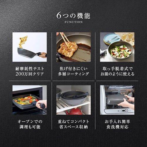 アイメディア チタンシェフ スクエアフライパン 専用蓋付き ( 1セット