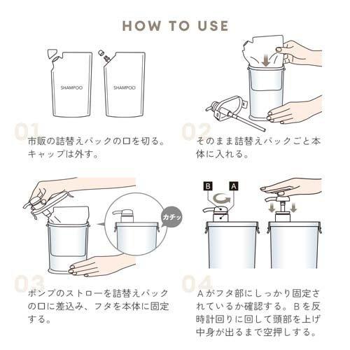 アイメディア 詰替えパックがそのままポンプ シャンプーディスペンサー