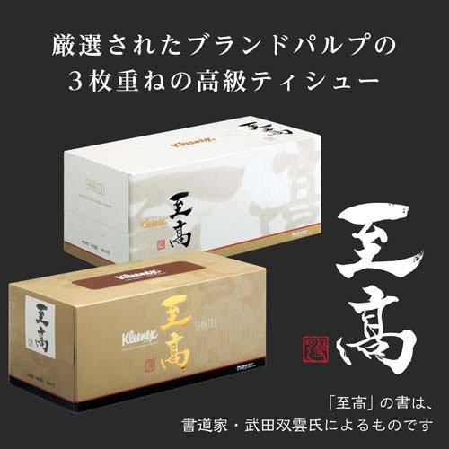 クリネックス ティッシュ 至高 ( 480枚(160組)入*10箱セット