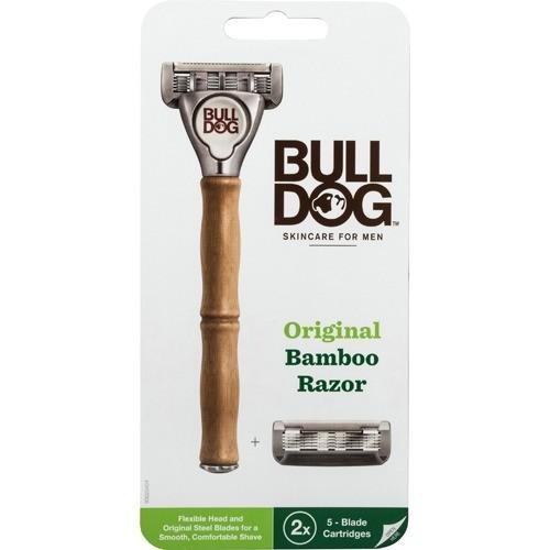 【３０個セット】 BULLDOG 5枚刃 オリジナルバンブーホルダー 水に強い竹製ハンドル 1個×３０個セット【k】【ご注文後発送までに2週間前後頂戴する場合がございます】　ブルドック【t-4】 BULLDOG 5枚刃 オリジナルバンブーホルダー 水に強い竹製ハンドル ( 1