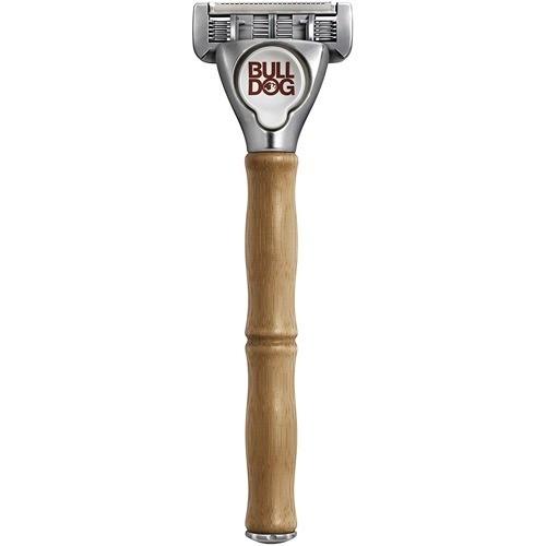 BULLDOG 5枚刃 オリジナルバンブーホルダー 水に強い竹製ハンドル ( 1