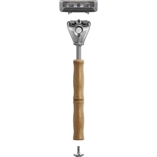 BULLDOG 5枚刃 オリジナルバンブーホルダー 水に強い竹製ハンドル ( 1