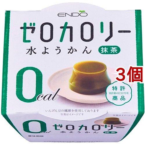134円 ラッピング無料 遠藤製餡 Eゼロカロリー 水ようかん 抹茶 90g 3個セット
