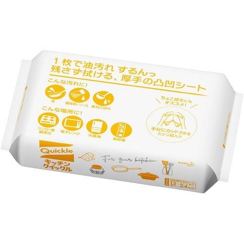 キッチンクイックル キッチン用そうじシート 詰め替え ジャンボパック ( 24枚入*2袋セット )/ クイックル｜soukai｜03