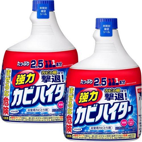 強力カビハイター お風呂用カビ取り剤 付け替え 特大 ( 1000ml*2本セット )/ ハイター｜soukai