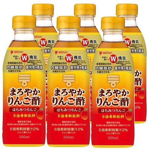 ミツカン まろやかりんご酢 はちみつりんご ( 500ml*6本セット